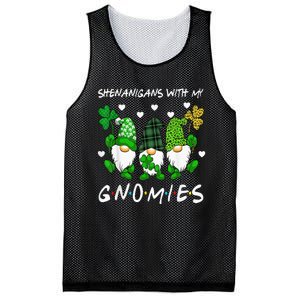 Shenanigans With My Gnomies St Patrick's Day Gnome Shamrock Mesh Reversible Basketball Jersey Tank