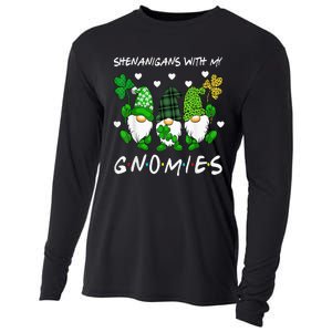 Shenanigans With My Gnomies St Patrick's Day Gnome Shamrock Cooling Performance Long Sleeve Crew