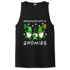 Shenanigans With My Gnomies St Patrick's Day Gnome Shamrock PosiCharge Competitor Tank