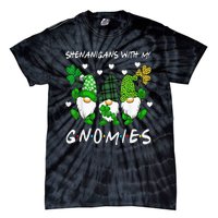 Shenanigans With My Gnomies St Patrick's Day Gnome Shamrock Tie-Dye T-Shirt