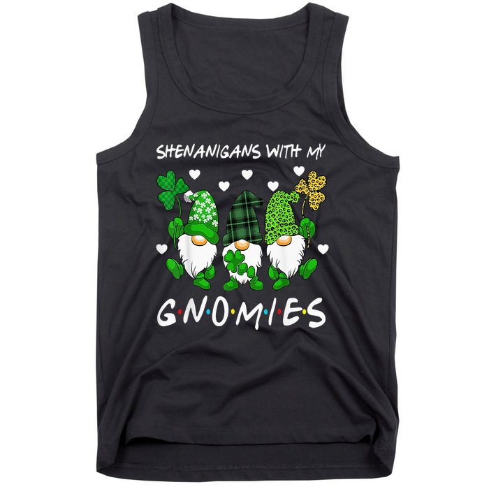 Shenanigans With My Gnomies St Patrick's Day Gnome Shamrock Tank Top