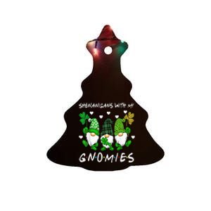 Shenanigans With My Gnomies St Patrick's Day Gnome Shamrock Ceramic Tree Ornament