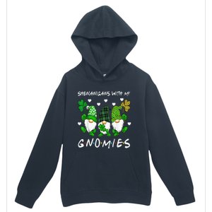 Shenanigans With My Gnomies St Patrick's Day Gnome Shamrock Urban Pullover Hoodie