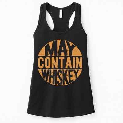 Sarcastic Whiskey May Contain Whiskey Lover Funny Whiskey Womens Tank Top