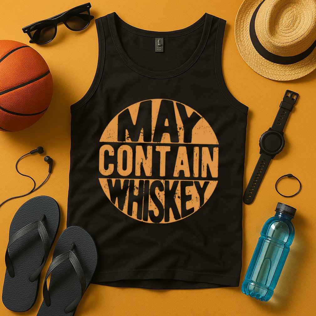 Sarcastic Whiskey May Contain Whiskey Lover Funny Whiskey Tank Top