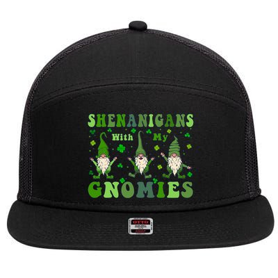 Shenanigans With My Gnomies 7 Panel Mesh Trucker Snapback Hat