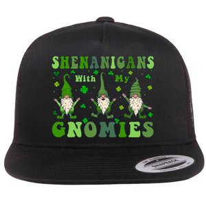 Shenanigans With My Gnomies Flat Bill Trucker Hat