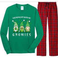 Shenanigans With My Gnomies St Patricks Day Gnome Long Sleeve Pajama Set