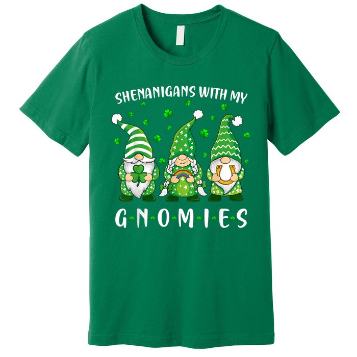 Shenanigans With My Gnomies St Patricks Day Gnome Premium T-Shirt