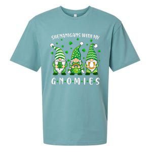 Shenanigans With My Gnomies St Patricks Day Gnome Sueded Cloud Jersey T-Shirt