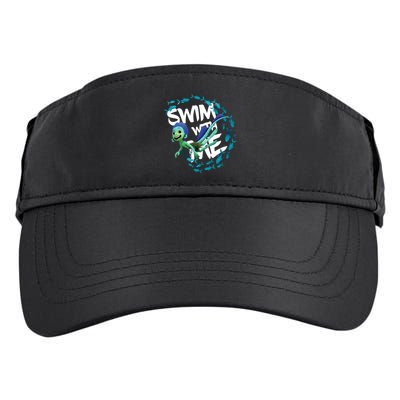 Swim With Me Cute Cartoon Mermaid Adult Drive Performance Visor