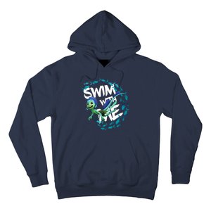 Swim With Me Cute Cartoon Mermaid Hoodie