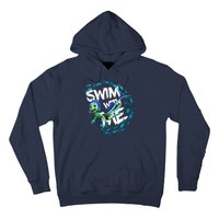 Swim With Me Cute Cartoon Mermaid Hoodie