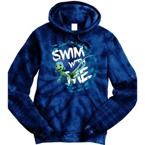 Swim With Me Cute Cartoon Mermaid Tie Dye Hoodie