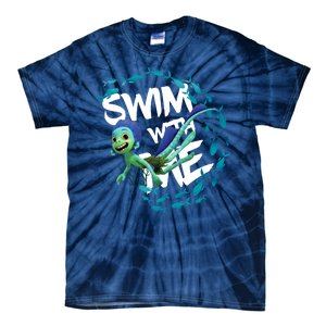 Swim With Me Cute Cartoon Mermaid Tie-Dye T-Shirt