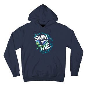 Swim With Me Cute Cartoon Mermaid Tall Hoodie