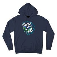 Swim With Me Cute Cartoon Mermaid Tall Hoodie