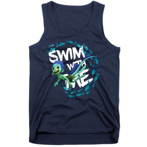 Swim With Me Cute Cartoon Mermaid Tank Top