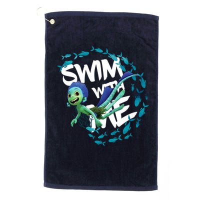 Swim With Me Cute Cartoon Mermaid Golf Towel