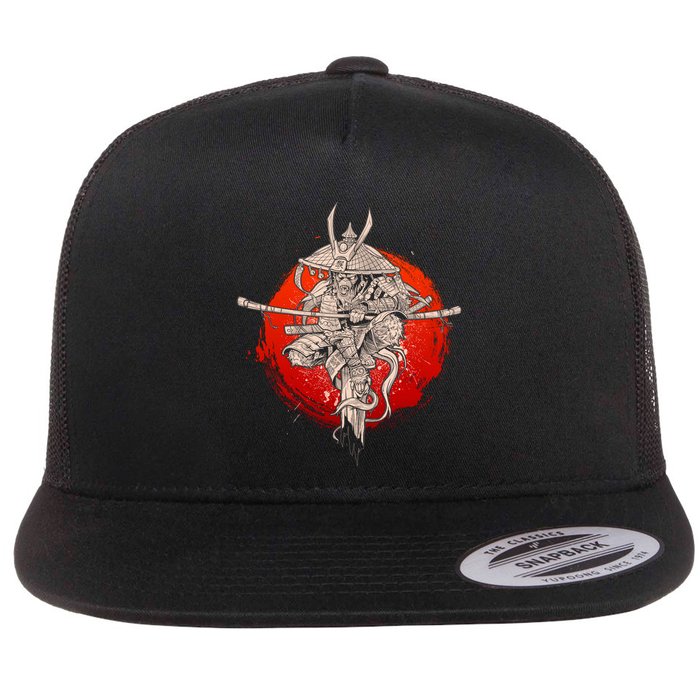 Samurai Warrior Monkey King Flatbill Hat