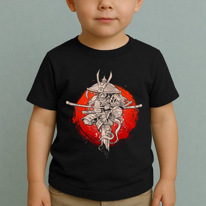 Samurai Warrior Monkey King Toddler T-Shirt