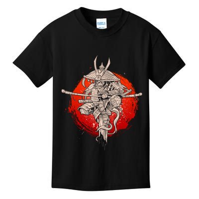 Samurai Warrior Monkey King Kids T-Shirt
