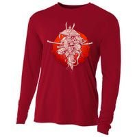 Samurai Warrior Monkey King Cooling Performance Long Sleeve Crew