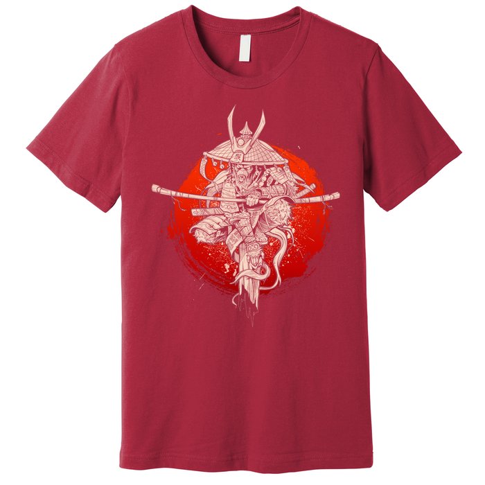 Samurai Warrior Monkey King Premium T-Shirt