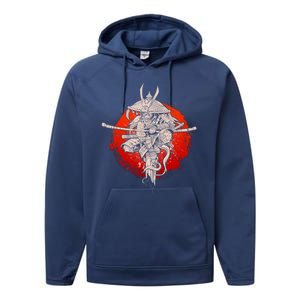 Samurai Warrior Monkey King Performance Fleece Hoodie