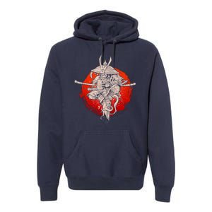 Samurai Warrior Monkey King Premium Hoodie