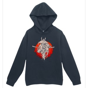 Samurai Warrior Monkey King Urban Pullover Hoodie