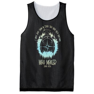 Spiritual Way Maker Bible Verse Christian Faith Way Maker Mesh Reversible Basketball Jersey Tank