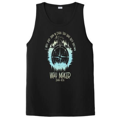 Spiritual Way Maker Bible Verse Christian Faith Way Maker PosiCharge Competitor Tank