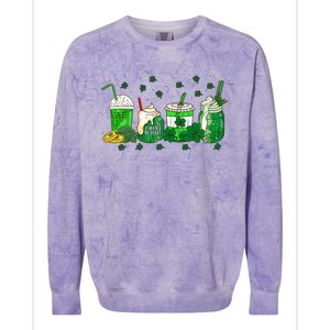 Shenanigans With My Gnomies St Patrick's Day Gnome Shamrock Colorblast Crewneck Sweatshirt