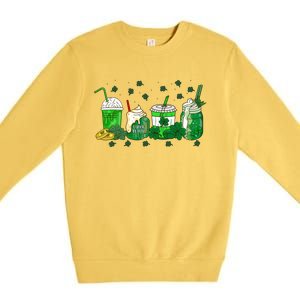 Shenanigans With My Gnomies St Patrick's Day Gnome Shamrock Premium Crewneck Sweatshirt