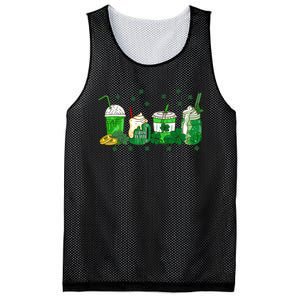 Shenanigans With My Gnomies St Patrick's Day Gnome Shamrock Mesh Reversible Basketball Jersey Tank