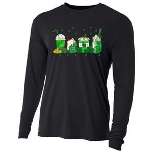 Shenanigans With My Gnomies St Patrick's Day Gnome Shamrock Cooling Performance Long Sleeve Crew