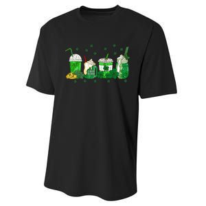 Shenanigans With My Gnomies St Patrick's Day Gnome Shamrock Performance Sprint T-Shirt