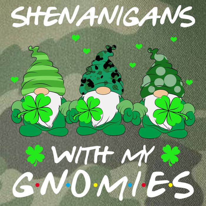 Shenanigans With My Gnomies Shamrock St Patricks Day Legacy Tie Dye Trucker Hat