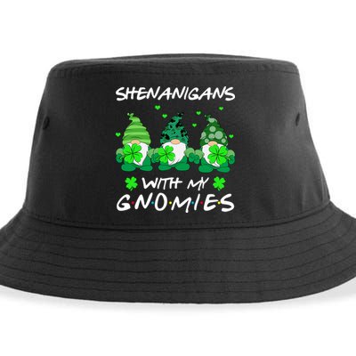 Shenanigans With My Gnomies Shamrock St Patricks Day Sustainable Bucket Hat
