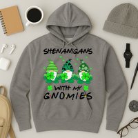 Shenanigans With My Gnomies Shamrock St Patricks Day Hoodie