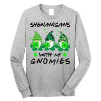 Shenanigans With My Gnomies Shamrock St Patricks Day Long Sleeve Shirt
