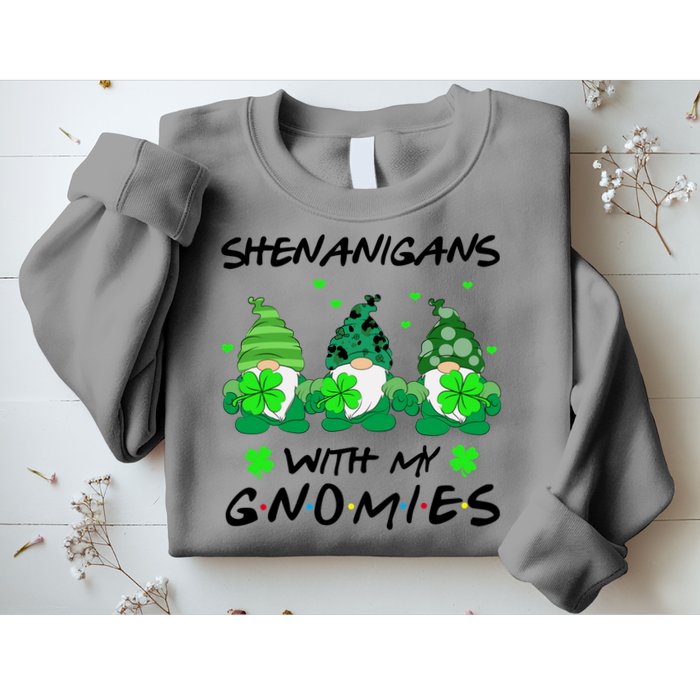 Shenanigans With My Gnomies Shamrock St Patricks Day Sweatshirt