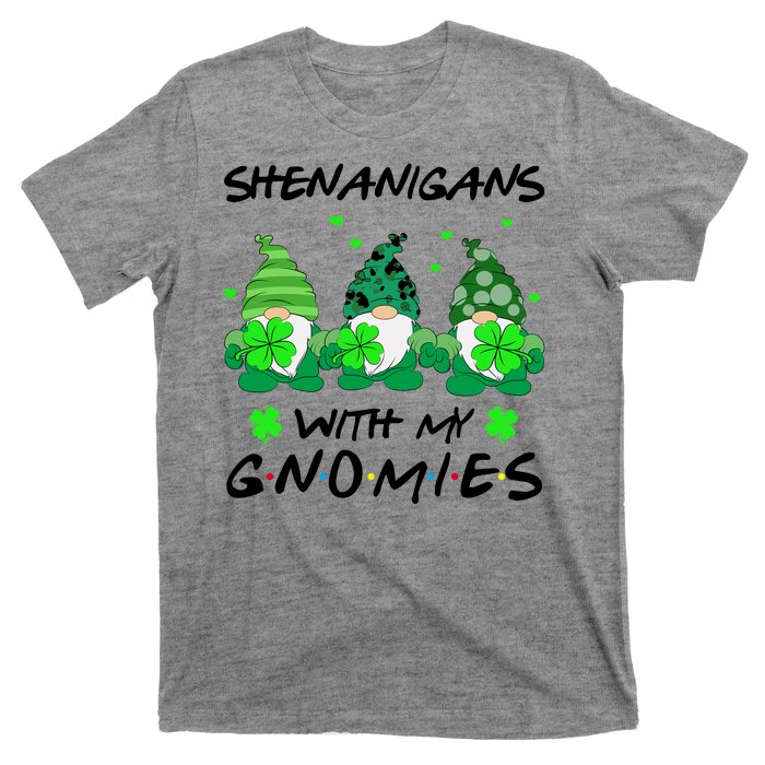 Shenanigans With My Gnomies Shamrock St Patricks Day T-Shirt