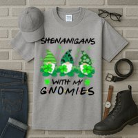 Shenanigans With My Gnomies Shamrock St Patricks Day Tall T-Shirt