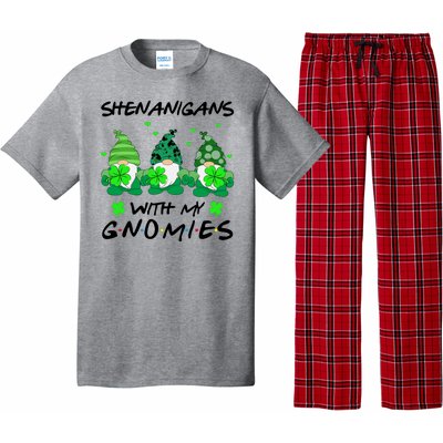 Shenanigans With My Gnomies Shamrock St Patricks Day Pajama Set