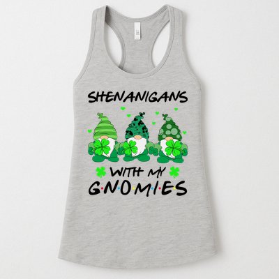 Shenanigans With My Gnomies Shamrock St Patricks Day Womens Tank Top
