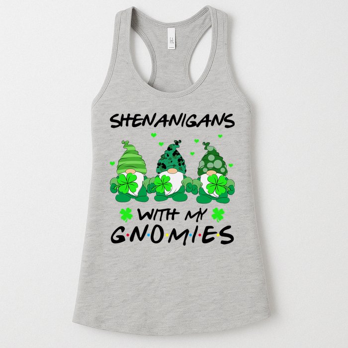 Shenanigans With My Gnomies Shamrock St Patricks Day Womens Tank Top