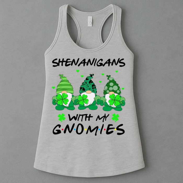 Shenanigans With My Gnomies Shamrock St Patricks Day Womens Tank Top