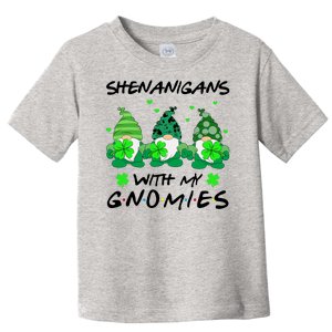 Shenanigans With My Gnomies Shamrock St Patricks Day Toddler T-Shirt